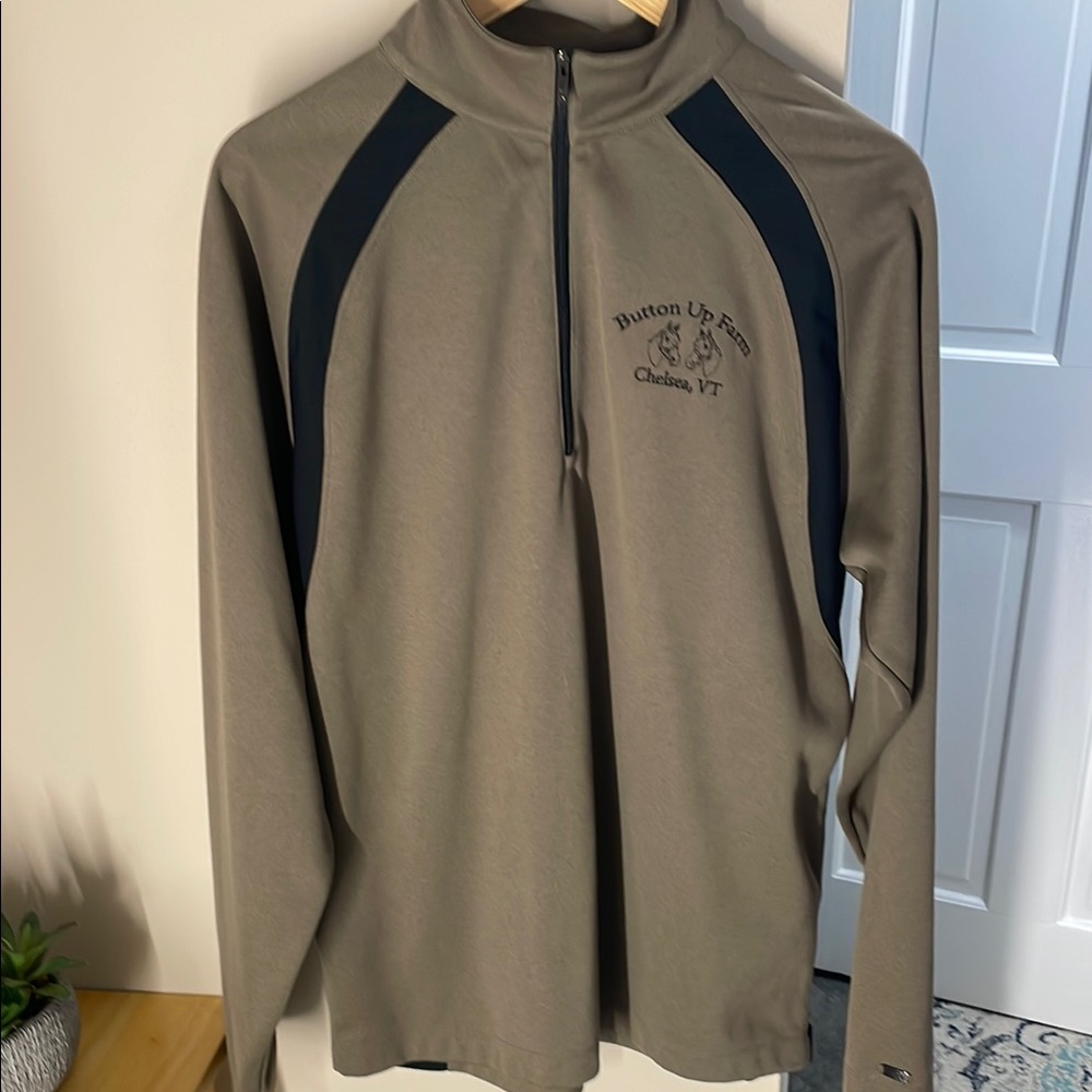 Nike fit dry Tiger Woods Collection Button Up Farm Chelsea VT pullover